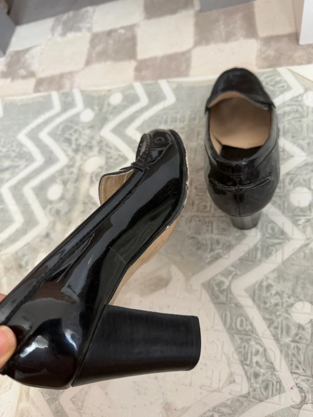 Michael Kors Black Patent Leather Penny Loafers - Women heel oxford USA 6.5